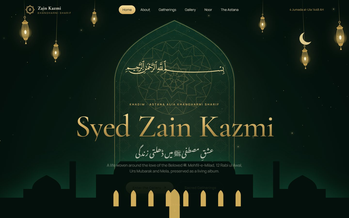 Syed Zain Kazmi: Devotional Living Album, Religious site